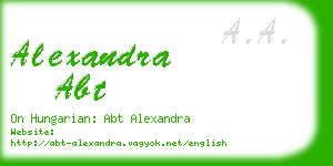 alexandra abt business card